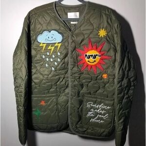 First row quilted jacket Olive Green (New in bag)